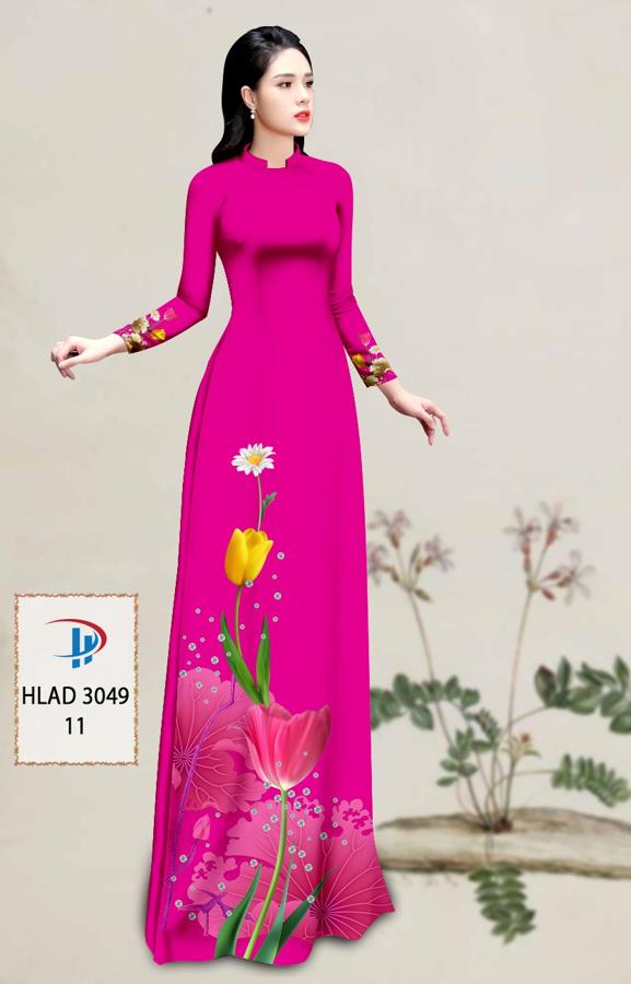 Vải Áo Dài Hoa Tulip AD HLAD3049 17